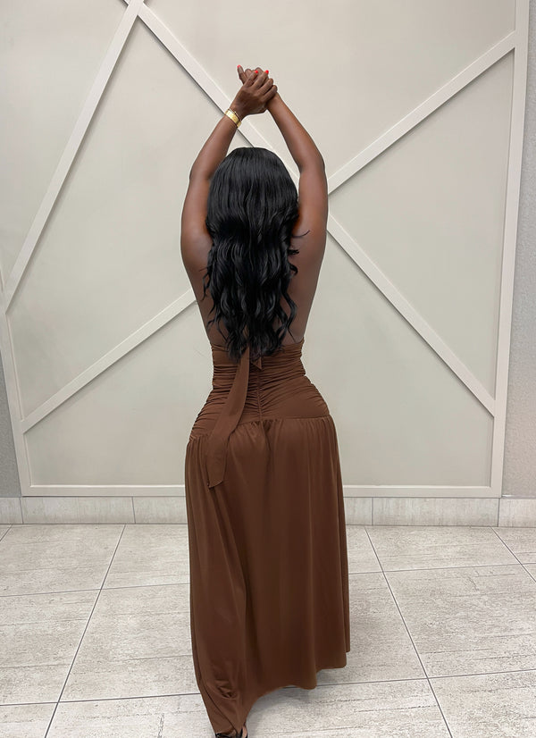 “CHOCOLATE” MAXI DRESS